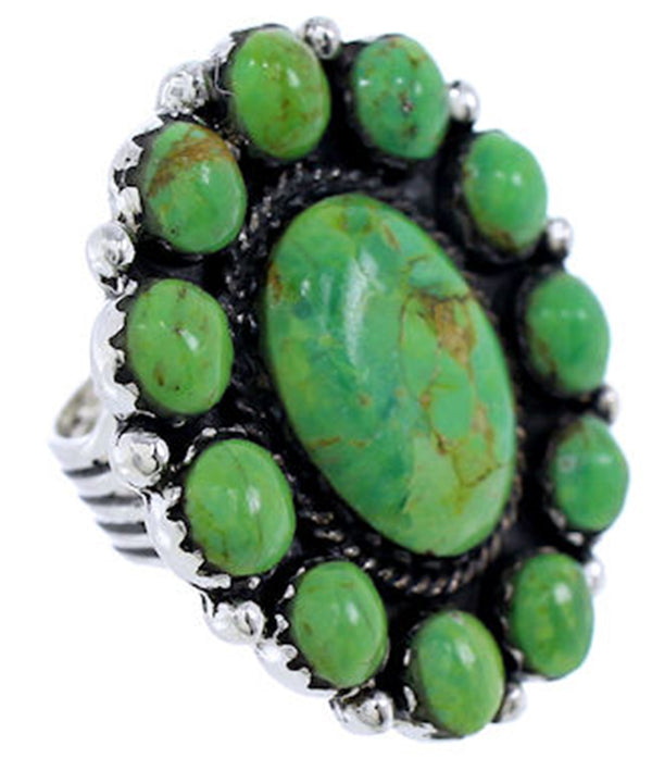 Large Statement Mojave Turquoise Southwest Ring Size 4-1/2 PS72461